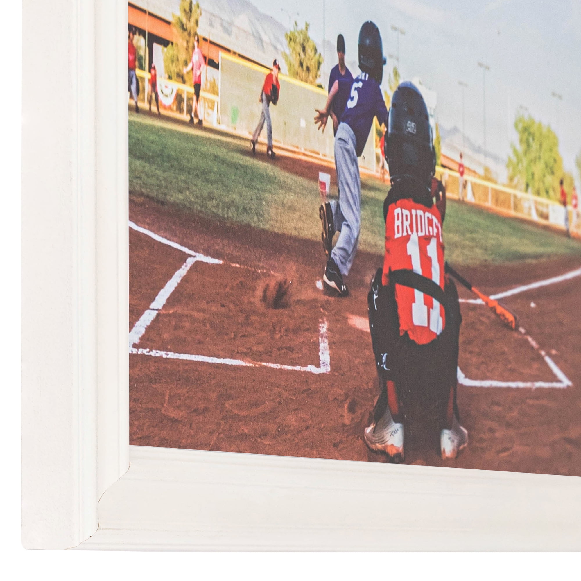 ArtToFrames 20x30 CM / 7.87x11.81 INCH White Picture Frame, This 1.00 Inch  Wood Poster Frame is White (CMWOM-4100)