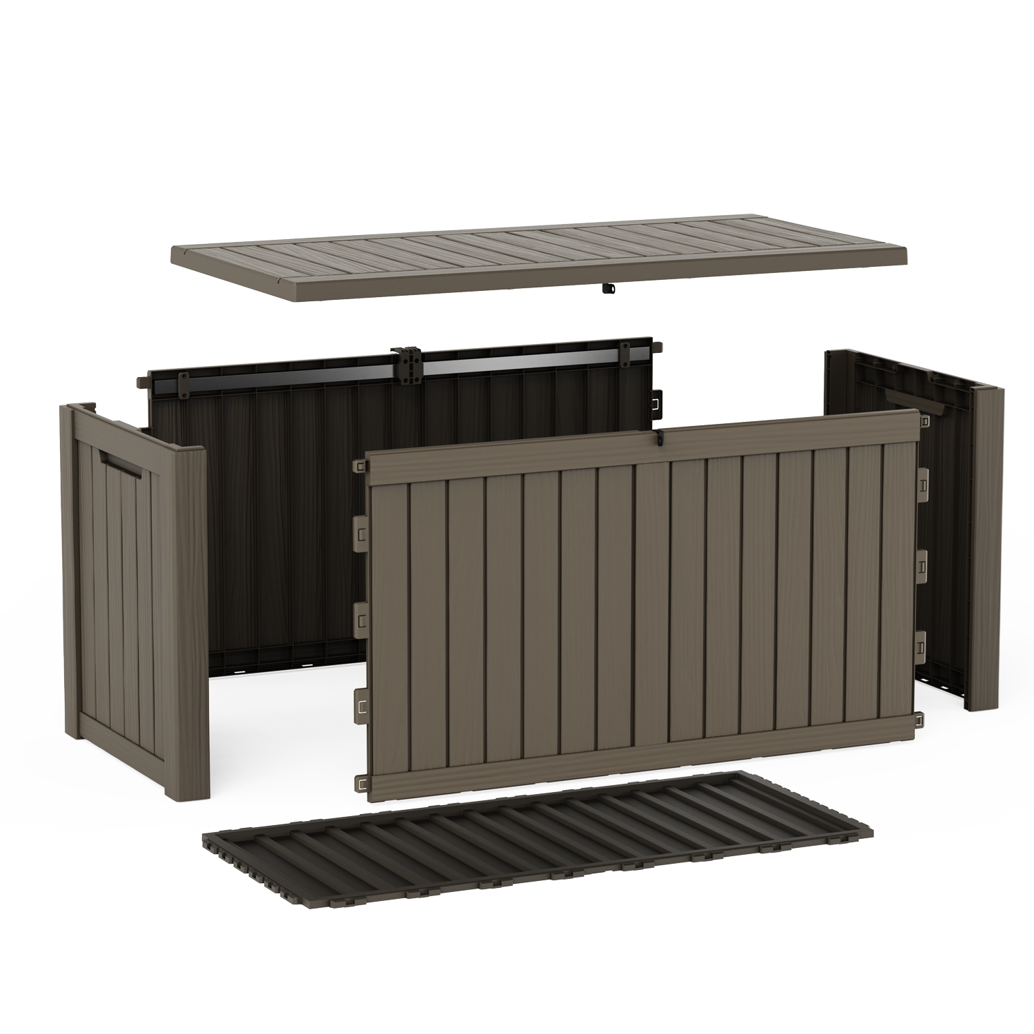 MAYEERTY Outdoor Storage Shed, Tool Storage Room for Outdoor, Removable Shelf