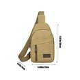 thumbnail image 3 of TIMIFIS Sac de Poitrine, Sac de Poitrine en Toile à Fermeture Éclair Épaissie Sac de Poitrine pour Hommes Sac à Dos de Randonnée Sac de Poitrine Polyvalent Sac Messager Sac de Poitrine pour Hommes et Femmes, 3 of 6