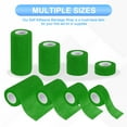 thumbnail image 4 of Uxcell Self Adhesive Bandage Wrap, Yard Elastic Self Breathable Adherent Wrap Tape for Athletic Sports Wrist Ankle Emerald Green, 4 of 7