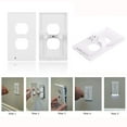 thumbnail image 2 of GuideLight LED Night Light Wall Outlet Coverplate - for Duplex Electrical OUTLETS (6 Pack), 2 of 5
