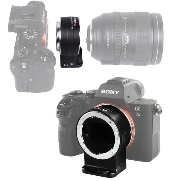 VILTROX NF-E1 Auto-Focus Lens Mount Adapter, Compatible with Nikon F Mount lenss to Sony E Mount a7 a6500 a6300