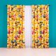 thumbnail image 1 of Cortina Decorativa Efriends Wow Estándar Poliéster Colchas Concord, 1 of 2