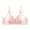 #2_Pink, variant on Women's Comfort Lace Bra Wireless Non-Padded - Sexy Stretch Underwear with Smooth Breathable Fabric, Non-Chafing Everyday Bralette for Plus Size, Full Coverage Support Bra