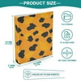 thumbnail image 5 of Leopard Print Pattern 3 Ring Binders 1.5 inch Hardcover File Folders with Interior Pockets A4 Size Organizer for School Office Hospital Set of 2, 5 of 8