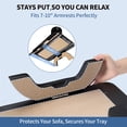thumbnail image 7 of EDX 3-in-1 Couch Side Table, Acacia Wood Tray with Phone Holder and Cup Slots for Sofa, Bed and Recliner, Black, 7 of 7