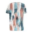 thumbnail image 6 of Hvot&aat Womens Summer Exotic Floral Printed T Shirts Casual Pleated Short Sleeve Blouses Loose Flowy Pullover, 6 of 6