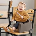 thumbnail image 3 of Carlisle 911401 Dual Height Booster Seat w/ Safety Strap & Cup Holder - Polypropylene, Brown, 3 of 3
