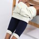thumbnail image 1 of Mujeres cálidas leggings espesar empuje la elasticidad femenino femenino noveno noveno pantalón adelgazamiento de color sólido clima frío pantalones suaves azul oscuro l Methold AP004665-21, 1 of 7