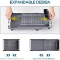 thumbnail image 4 of FrostHike Expandable Dish Rack, Compact Dish Drainer, Stainless Steel Dish Drying Rack with Removable Cutlery Holder, Anti Rust Plate Rack, Small Sink Drainer for Sink or Kitchen Countertop, 4 of 5