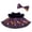 Purple, variant on Cute Halloween Outfit for Porch Goose, Lovely Smiling Pumpkin Design, Soft Wearable Fabric, Decorative Dress for Outdoor Lawn Goose & Halloween Festive Scene Adornment