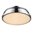 thumbnail image 4 of Yep by Golden Lighting Duncan 2-light Flush Mount in Chrome, 4 of 4