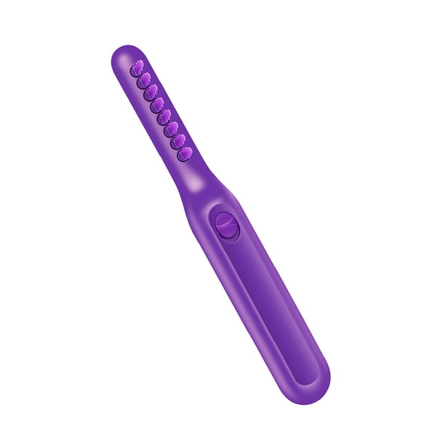 Qarigey Cepillo de peluquería eléctrico para cabello seco y húmedo, peine giratorio, Mini masajeador portátil de plástico para el cuero Cuidado del cabello