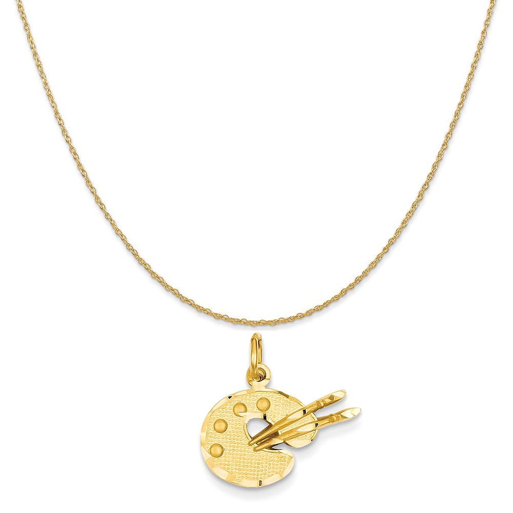 artist palette necklace