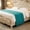 Green, variant on Luiuiu Solid Color Fringed Bed Runner for Queen Size Bed, Soft Decorative Bed Scarf Throw Blanket, Multi-Color Bed End Runner for Bedroom, Hotel & Guest Room Decor