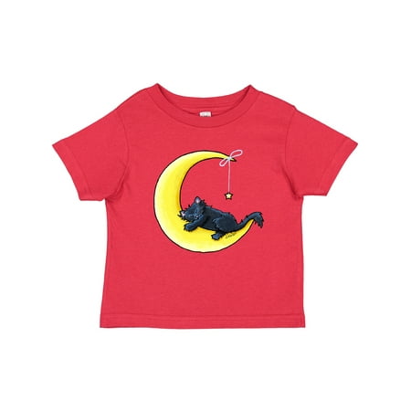 

Inktastic Black Cat Lunar Love Gift Toddler Boy or Toddler Girl T-Shirt