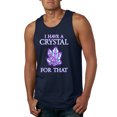 thumbnail image 1 of Wild Bobby, I Have Crystals For That Healing Stones Gemstone Chakra, Inspirational/Christian, Men Graphic Tank Top, Navy, Large, 1 of 4