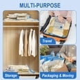 thumbnail image 4 of Fygrip - Paquete de 10 bolsas grandes de almacenamiento al vacío con bomba manual, bolsas selladas al vacío que ahorran un 80% de espacio para ropa, bolsas de compresión al vacío para equipaje de viaj, 4 of 7