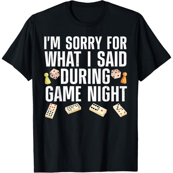 Funny Board Game For Men Women Board Gamer Game Night Player T-Shirt