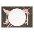 thumbnail image 2 of Ryvnso Placemats Set of 4 Unicorn Starry Dining Mats Heat-Resistant Non-Slip Washable Table Mat, 2 of 8