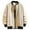 C135/Beige, variant on Rggeeun Men's Casual Jackets Lightweight Baseball Jacket Loose Fit Solid Color Ribbed Trim Stylish Outerwear For Daily Wear Outwear Fashion