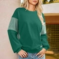 thumbnail image 6 of HAiming Womens Casual Oversized Sweatshirt Long Sleeve Crew Neck Color Block Pullover Tops Side Slit Trendy Clothes, 6 of 6