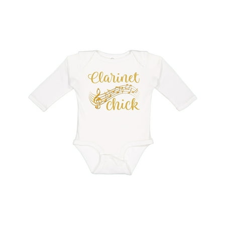 

Inktastic Clarinet Chick Clarinetist Music Gift Girls Long Sleeve Baby Bodysuit