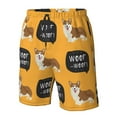 thumbnail image 5 of Kll Corgi Men'S Casual Summer Beach Shorts Hawaiian Shorts With Pockets-Xx-Large, 5 of 9