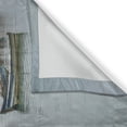 thumbnail image 3 of Ambesonne Landscape Kitchen Curtains, Fishing Boats Panama, 55"x39", Multicolor, 3 of 3