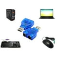 To Use Your PS/2 Keyboard/ Mouse On Usb Port Slim USB 2.0 To PS 2