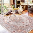 thumbnail image 7 of Homore Antique Floral Faux Wool Area Rug,7' x 10', Camel, 7 of 7