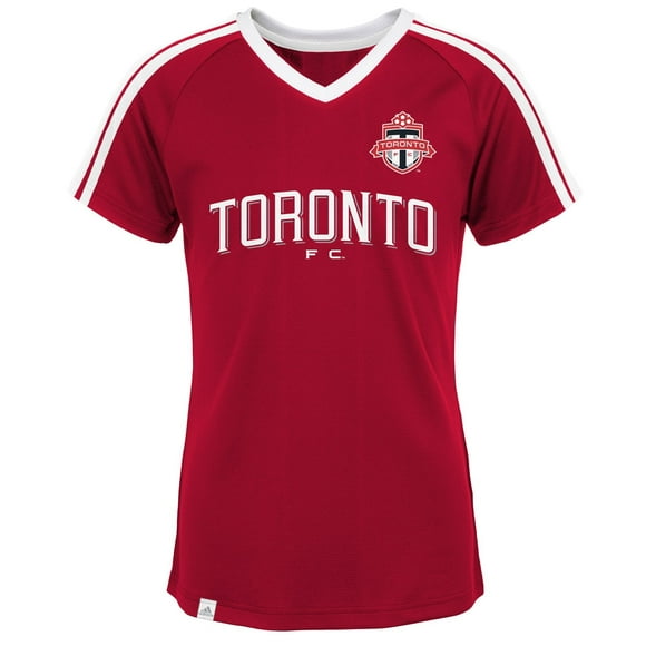 MLS Toronto FC Girls Short Sleeve Club Top, Power Red, X-Large (16)