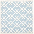 thumbnail image 2 of Safavieh Dhurries Brianna Geometric Area Rug, Light Blue/Ivory, 6' x 6' Square, 2 of 8