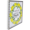 thumbnail image 3 of Northlight White and Black Gingham "When Life Gives You Lemons" Decorative Wall Art 13.75", 3 of 3
