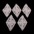 thumbnail image 2 of 5 uds parches de costura con apliques de flores bordados para DIY, chaquetas de jeans, bolsas de ropa, decoración de sombreros - N003, tal se describe Soledad Bordado Aplique de encaje Aplique, 2 of 10