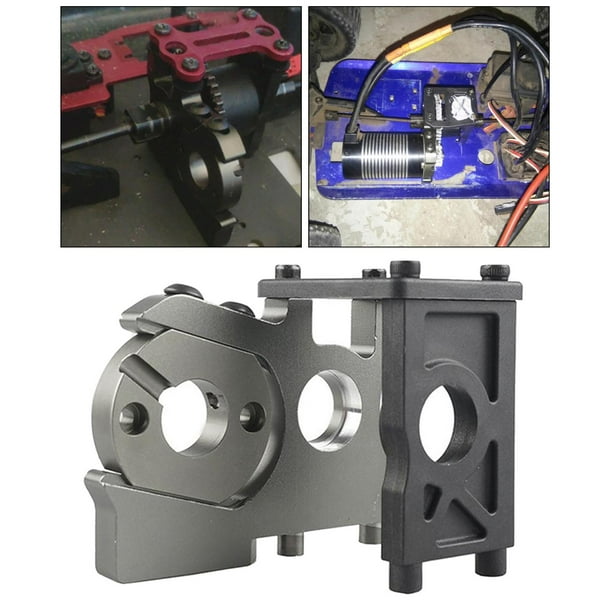 Soporte de montaje de Motor sin escobillas de metal apto para 1/8 RC Car Truck Motor Mount Upgrade Parts Accesorio de repuesto Hugo Soporte de montaje en coche RC