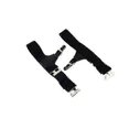 thumbnail image 2 of Pair of Men Adjustable Sock Suspenders Garters Hold up Braces (Black), 2 of 3
