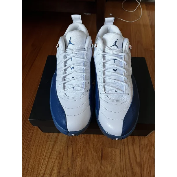 Ni - ke Air Jordan 12 Low Golf French Blue Golf Shoes Men's 11 (New)