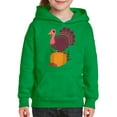 thumbnail image 3 of Awkward Styles Thanksgiving Hoodies for Kids Happy Turkey Hooded Youth Sweatshirt, 3 of 5