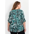 thumbnail image 2 of Avenue Women's Plus Size Madeline Tab Sleeve Blouse, 2 of 2
