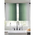 thumbnail image 4 of Sheer Curtains 54 Inches Long, Green Grey Ombre Light Filtering Window Curtains for Living Room/Bedroom, Farmhouse Gradient Minimalist Rod Pocket Voile Sheer Curtain Drapes, 52"W x 54"L, 2 Panels, 4 of 8