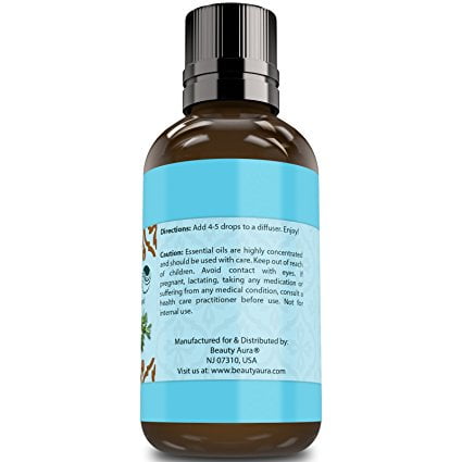 Beauty Aura Breath Easy Essential Oil Blend (2 (Best Essential Oil Blends)