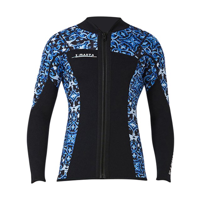 Traje de neopreno mm Hombres / Mujeres Traje de neopreno Chaqueta de manga larga Trajes de neopreno con cremallera frontal Xxl Zulema Top de traje de neopreno