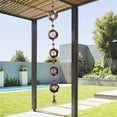 thumbnail image 6 of simhoa Rain Chains for Gutters Rain Charm Outdoor Hanging Drainage Replacement Downspouts 112cm Length for Yard Roofs Garden Gazebos, 6 of 9
