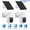 2pcs, variant on Solar Powered WiFi Security Camera, 3MP HD, Pan Tilt Rotation, AI Motion Detection, Color Night Vision, Two-Way Audio, Sound Light Alarm, Waterproof, App Control & Encrypted Cloud Storage