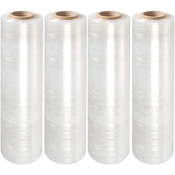 Cast Hand Stretch Film, Fits 18 Inch Roll Width, 4 Count, 4 Pack