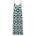 thumbnail image 5 of Ipanema Robe Sans Manches à Motif Bleu Foncé et Blanc, Robe de Soirée de Luxe pour Femme 2024, 5 of 5