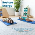 thumbnail image 3 of ECR4Kids Everyday Folding Rest Mat, 3-Section, 1in, Blue/Grey, 5-Pack, 3 of 9
