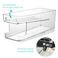 thumbnail image 6 of Bxmavoj Refrigerator Can Drink Holder Storage Rolling Can Dispenser Pop Soda Can Organizer Bins Stackable 2 Tier Freezer Beverage Can Organizer Bin Clear Plastic Canned Food Pantry Storage Rack, 6 of 8