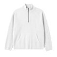 thumbnail image 5 of Thousandth Men's Half Zip Shirts Trendy Corduroy Pullover Tops Casual Long Sleeve with Kangaroo Pocket Everyday Sportswear, 5 of 8